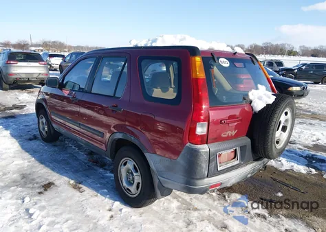 2002 Honda Cr-V Lx from USA, damaged, VIN JHLRD68472C018652